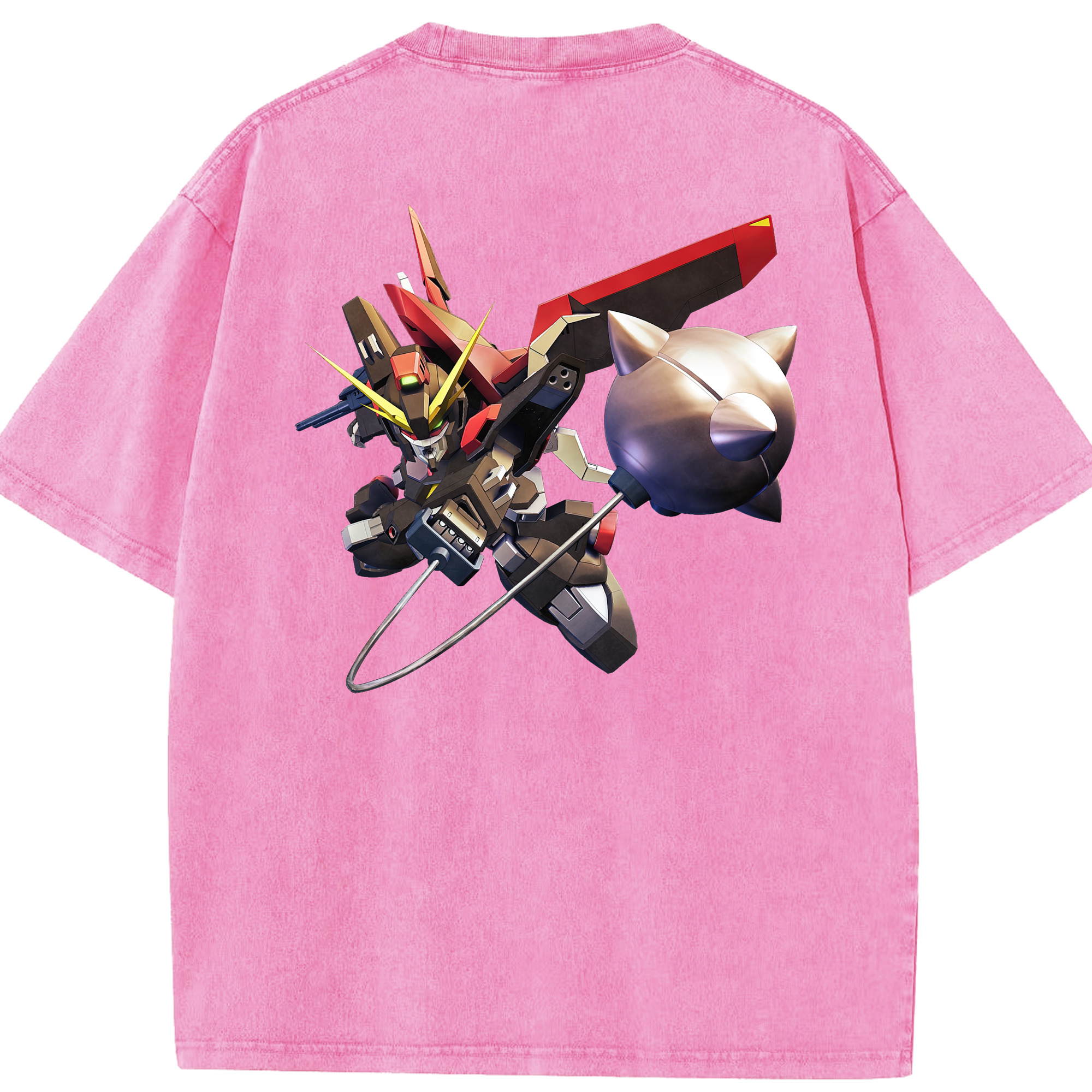 （画像用） 機動戦士ガンダム Mobile Suit Gundam 綿100% ヴィンテージ風 半袖Tシャツ（背面プリント）